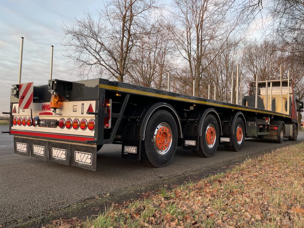 Semi-remorque extensible KWB à 3 essieux