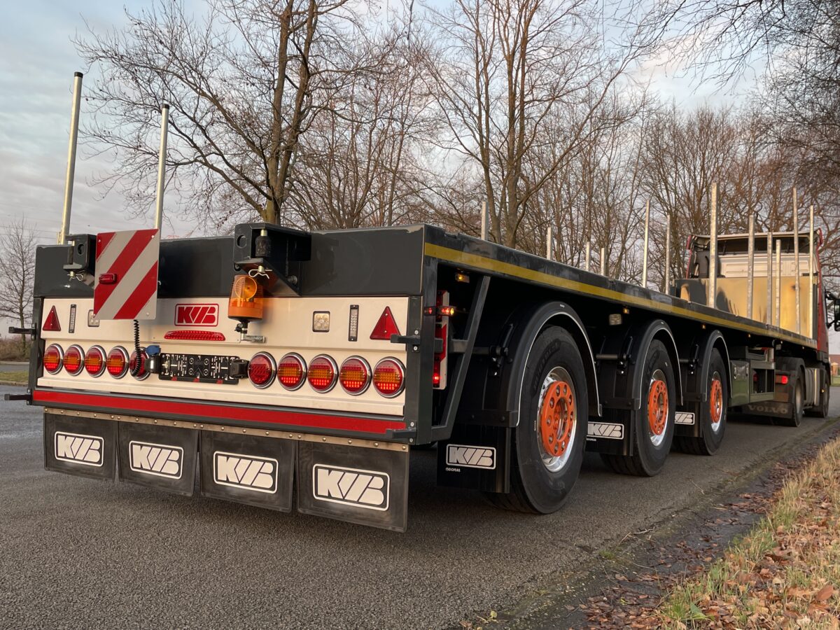Semi-remorque extensible KWB à 3 essieux