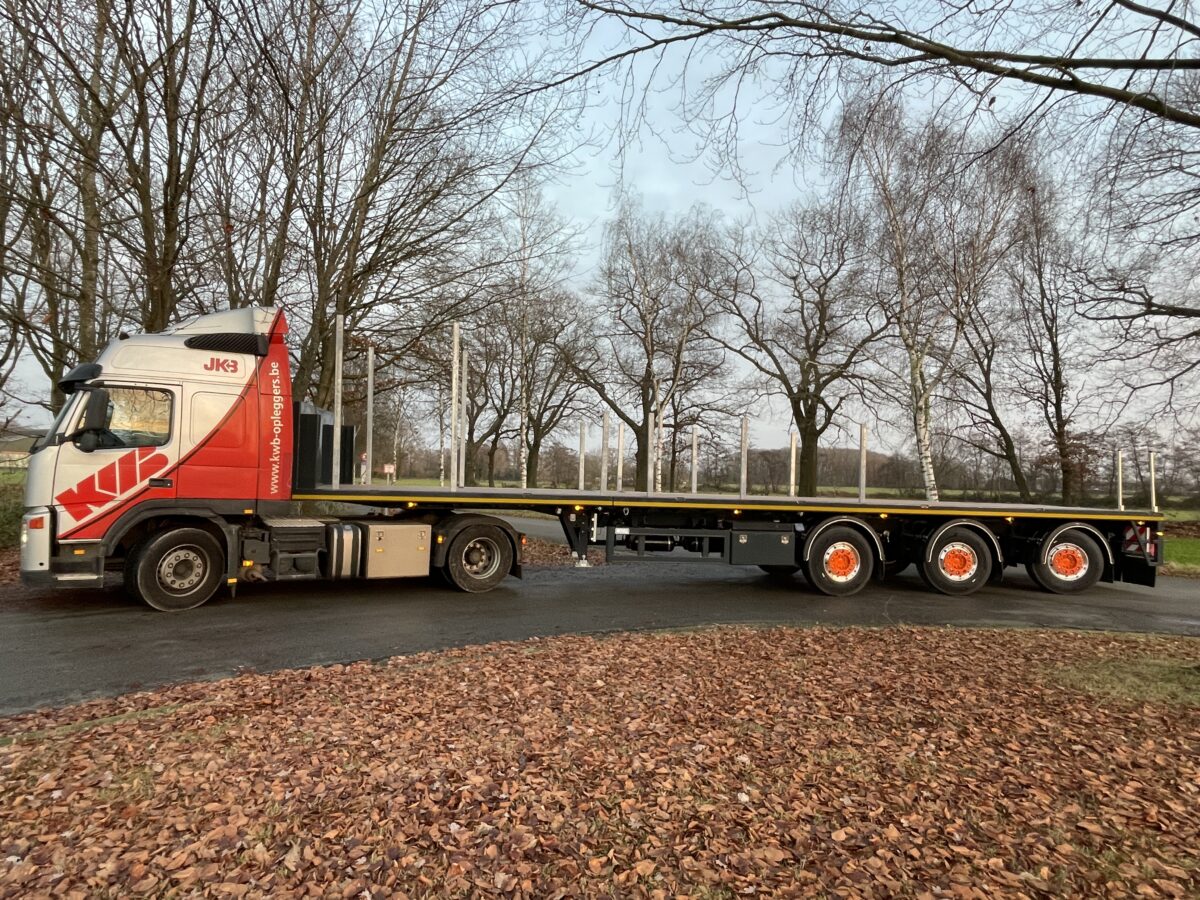 Semi-remorque extensible KWB à 3 essieux