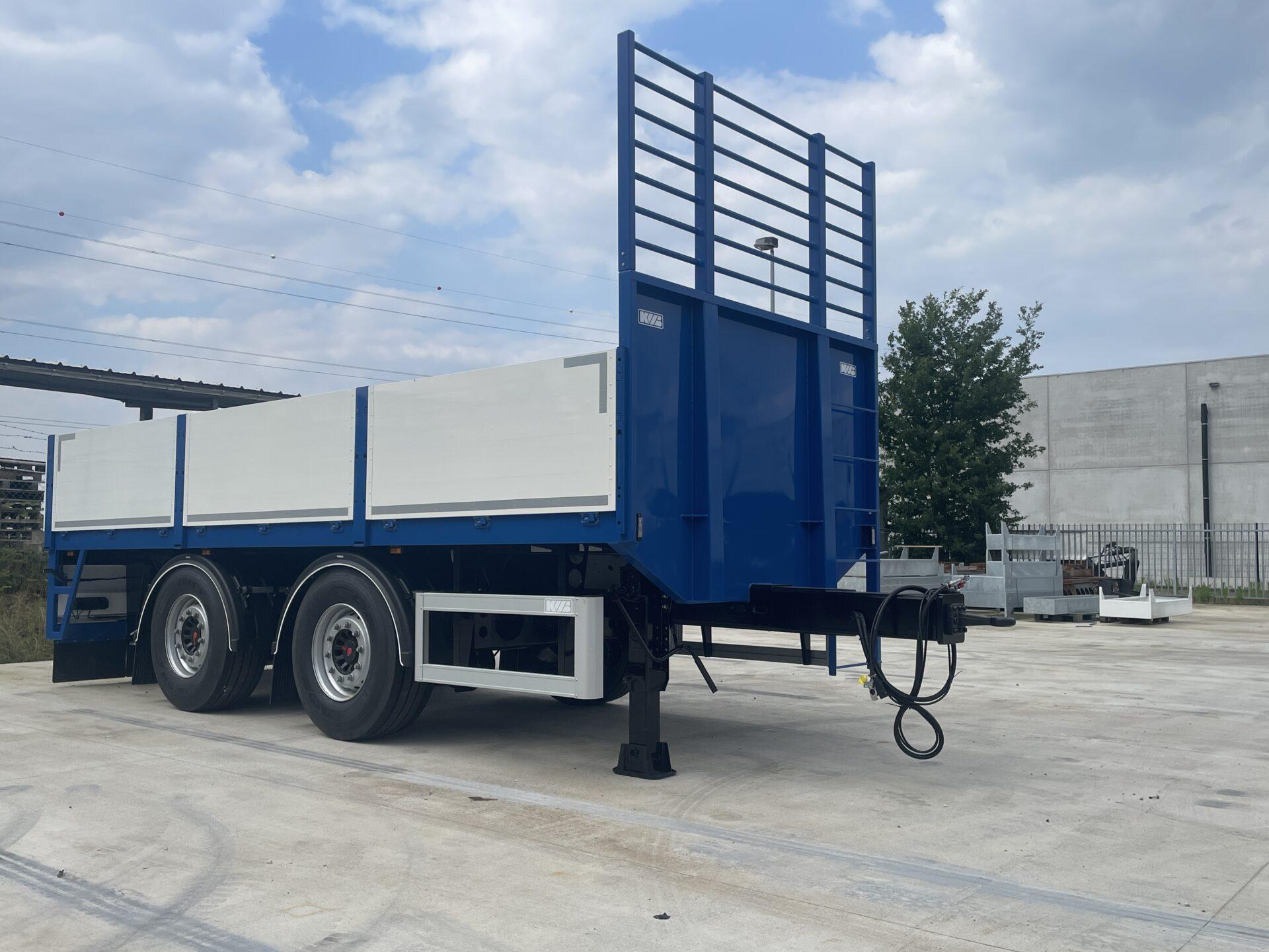 KWB 3-assige schamelaanhangwagen KWB 3-assige schamelaanhangwagen