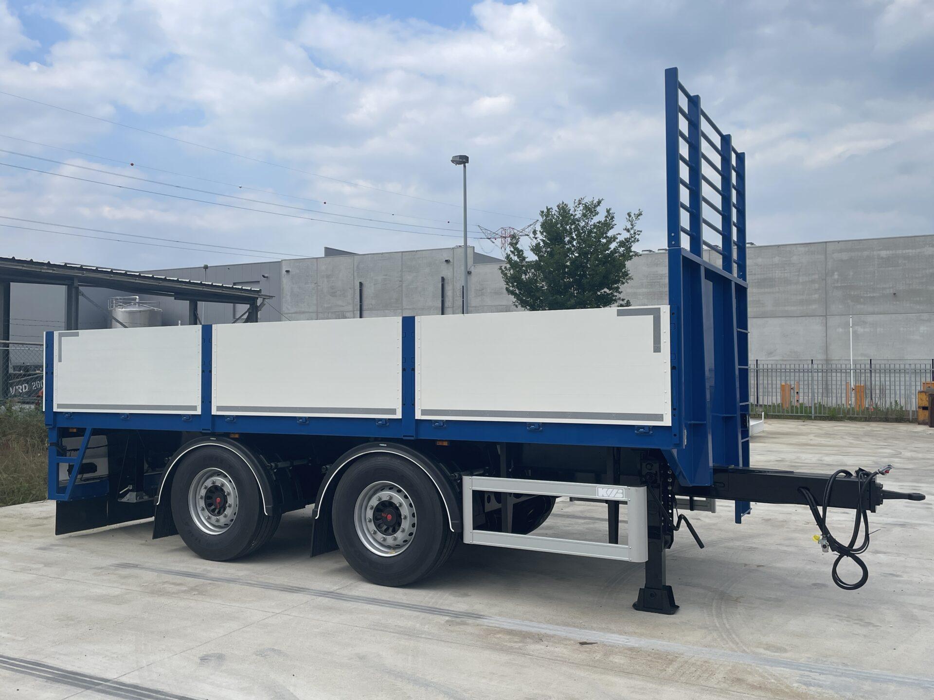 KWB 3-assige schamelaanhangwagen KWB 3-assige schamelaanhangwagen
