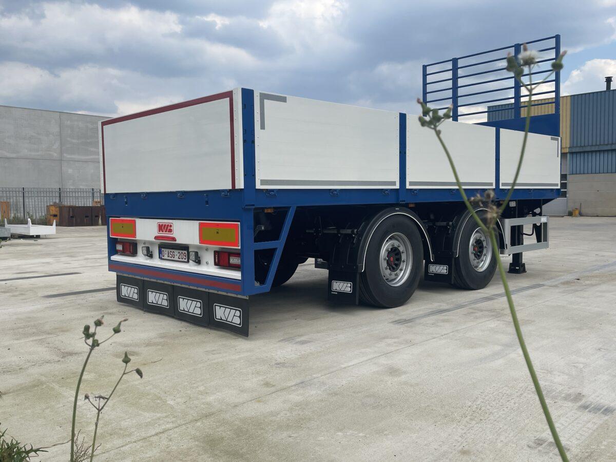 KWB 3-assige schamelaanhangwagen KWB 3-assige schamelaanhangwagen
