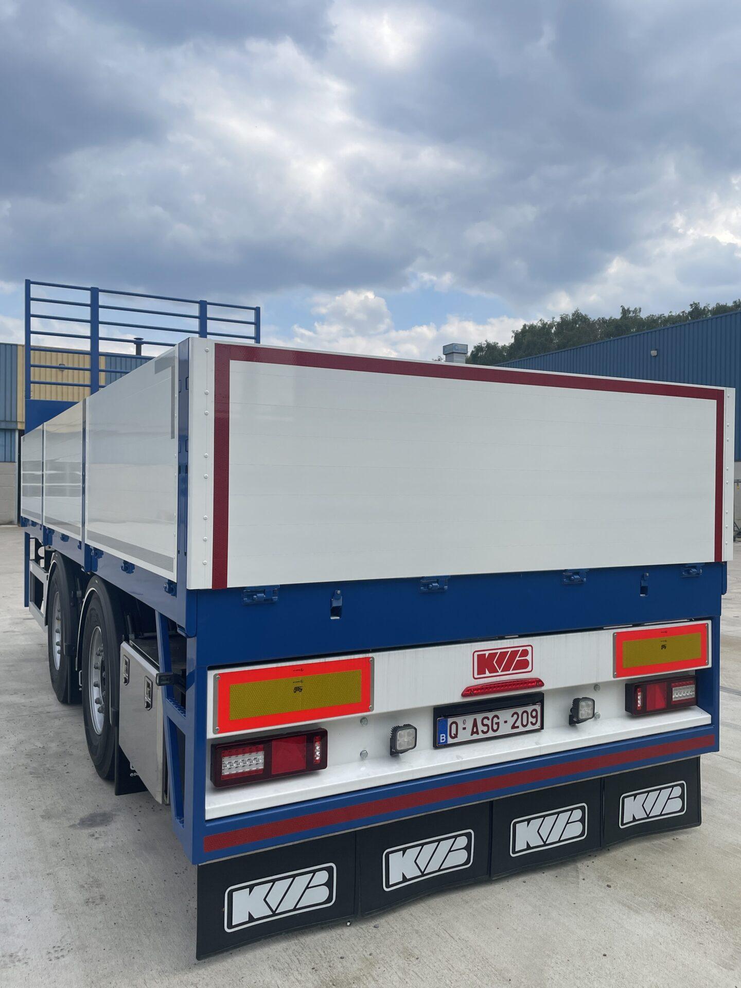 KWB 3-assige schamelaanhangwagen KWB 3-assige schamelaanhangwagen